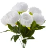 Decostar™ Artificial English Rose Bunch 18½" White