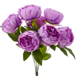 Decostar™ Artificial English Rose Bunch 18½" Lavender