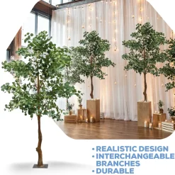 Decostar™ Artificial Eucalyptus Tree 7ft - Green