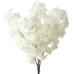 Decostar™ Artificial Flower w/ Greenery Stem Ivory