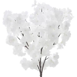 Decostar™ ARTIFICIAL FLOWER W/ GREENERY STEM WHITE