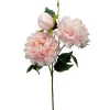 Decostar™ Artificial 3 Head Peony Stem 24" - Pink