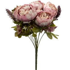 Decostar™ Artificial 13 Head Peony Bush 25" - Mauve