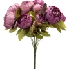 Decostar™ Artificial 13 Head Peony Bush 25" - Purple