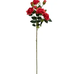 Decostar™ Artificial 7 Head Rose Branch 29" - Red