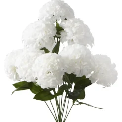 Decostar™ Artificial Hydrangea Flower Bunch - 20" White
