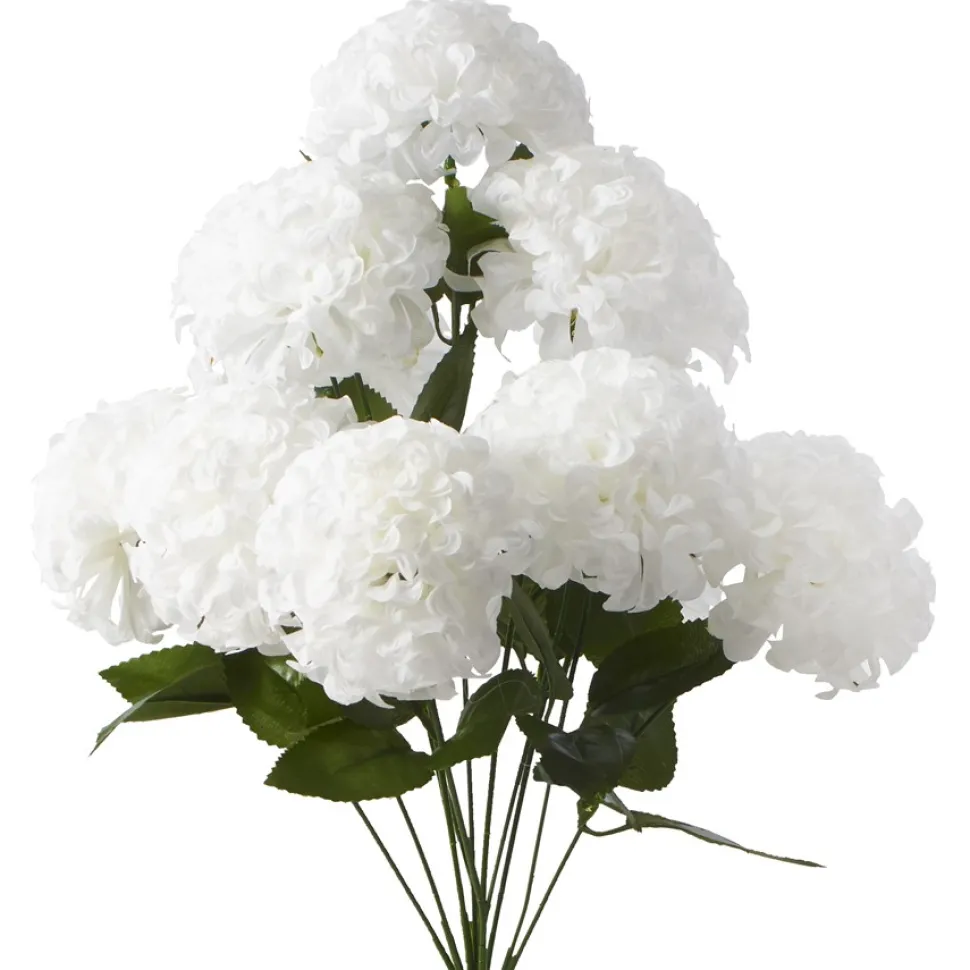 Decostar™ Artificial Hydrangea Flower Bunch - 20" White