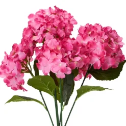 Decostar™ Artificial Hydrangea Bouquet 22½" Fuchsia