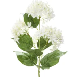 Decostar™ Artificial Hydrangea Type Flower Bunch 35" White