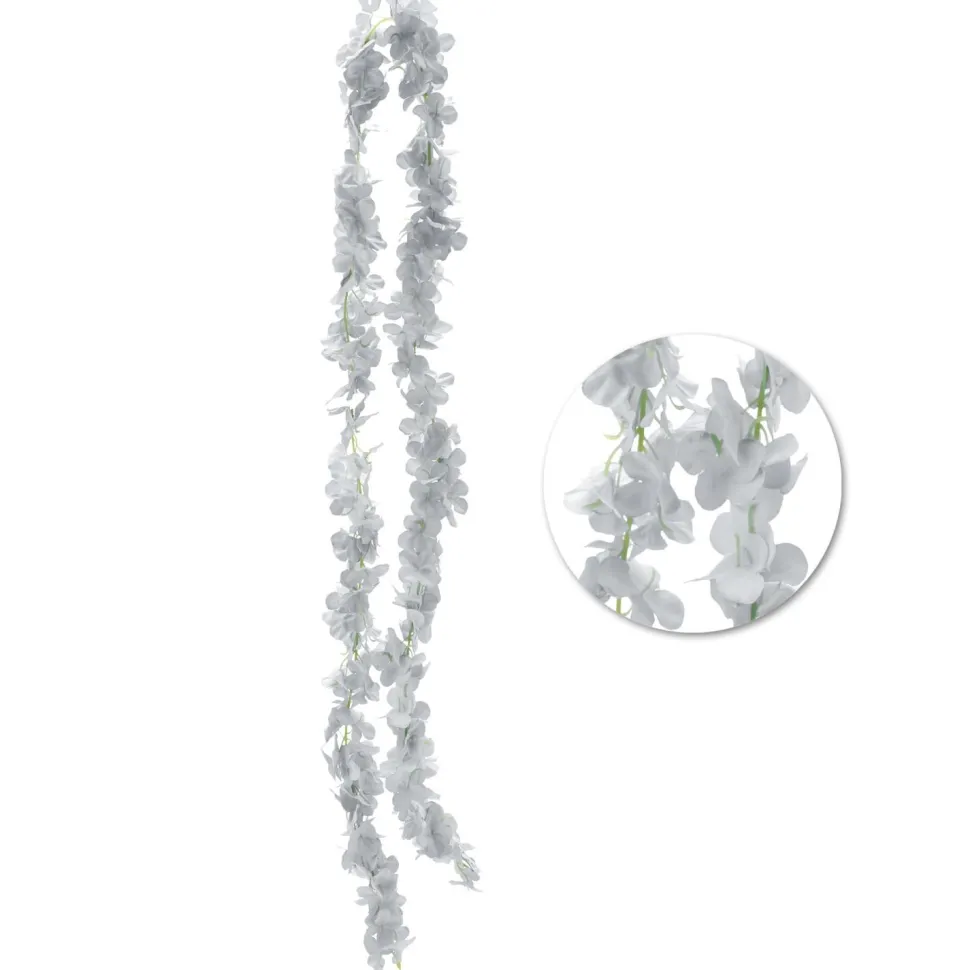 Decostar™ Artificial Hydrangea Flower Garland - Silver
