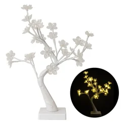 Decostar™ Artificial LED Cherry Blossom Table Top Tree - White