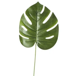 Decostar™ Artificial Monstera Leaves - (12 Pieces) - 8" x 24" Green