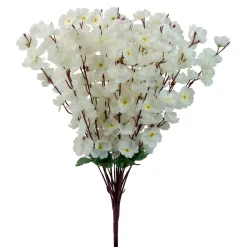 Decostar™ Artificial Peach Blossom Branch 24" - Ivory