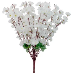 Decostar™ Artificial Peach Blossom Branch 24" - White