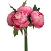 Decostar™ Artificial Peony Bouquet 10" - Fuchsia