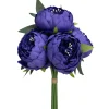 Decostar™ Artificial Peony Bouquet 10" - Purple