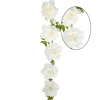 Decostar™ Artificial Peony Cane Garland 74" - White