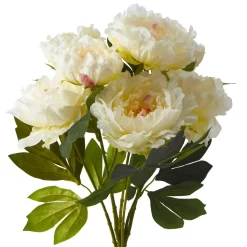 Decostar™ Artificial Peony Flowers - 22" - White