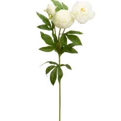 Decostar™ Artificial Peony Stem 30" - White