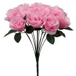 Decostar™ Artificial Rose Bouquet 12" - Pink
