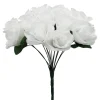 Decostar™ Artificial Rose Bouquet 12" - White