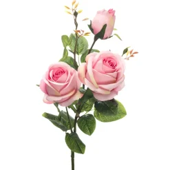 Decostar™ Artificial Rose Branch 31 x 7" Pink