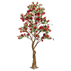 Decostar™ Artificial Rose Bush Tree 7½ft - Fuchsia