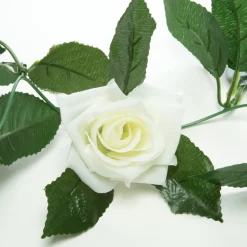 Decostar™ Artificial Rose Garland 78" Ivory