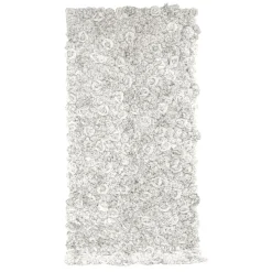Decostar™ Artificial Rose & Hydrangea Flower Wall - White