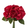 Decostar™ Artificial Rose & Hydrangea Mixed Bunches Red