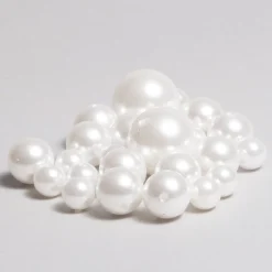 Decostar™ Assorted Sizes Pearls - White