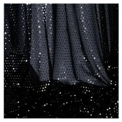 Decostar™ Black Economy Sequin Knit Fabric - 10yds x 44" wide
