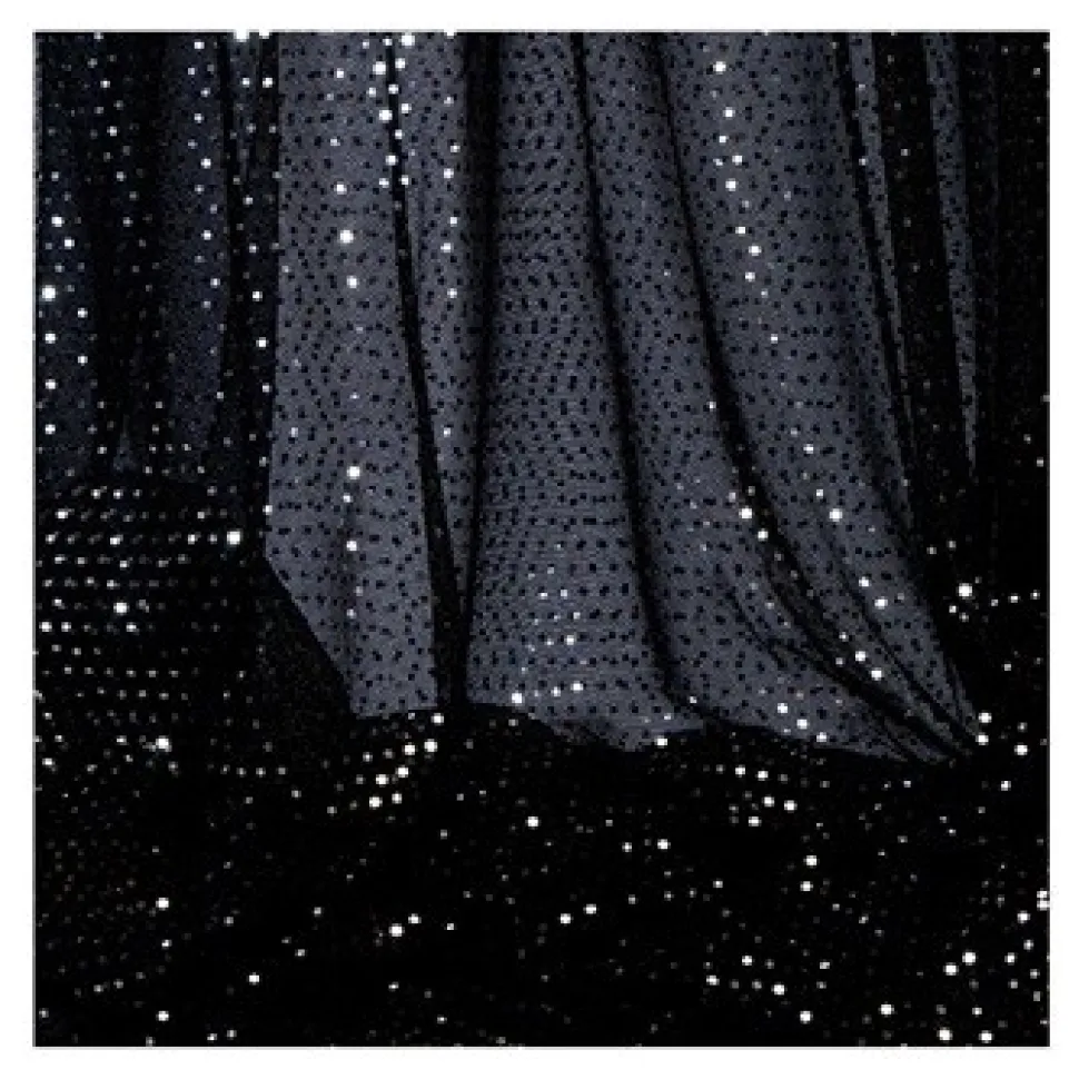 Decostar™ Black Economy Sequin Knit Fabric - 10yds x 44" wide