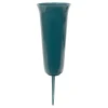 Decostar™ 9" Cemetery Vase With Spike 6pc/bag - Green