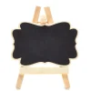 Decostar™ Chalkboard Easel Name Card / Place Holder - 5" x 4" - 36 Pieces - Natural Wood