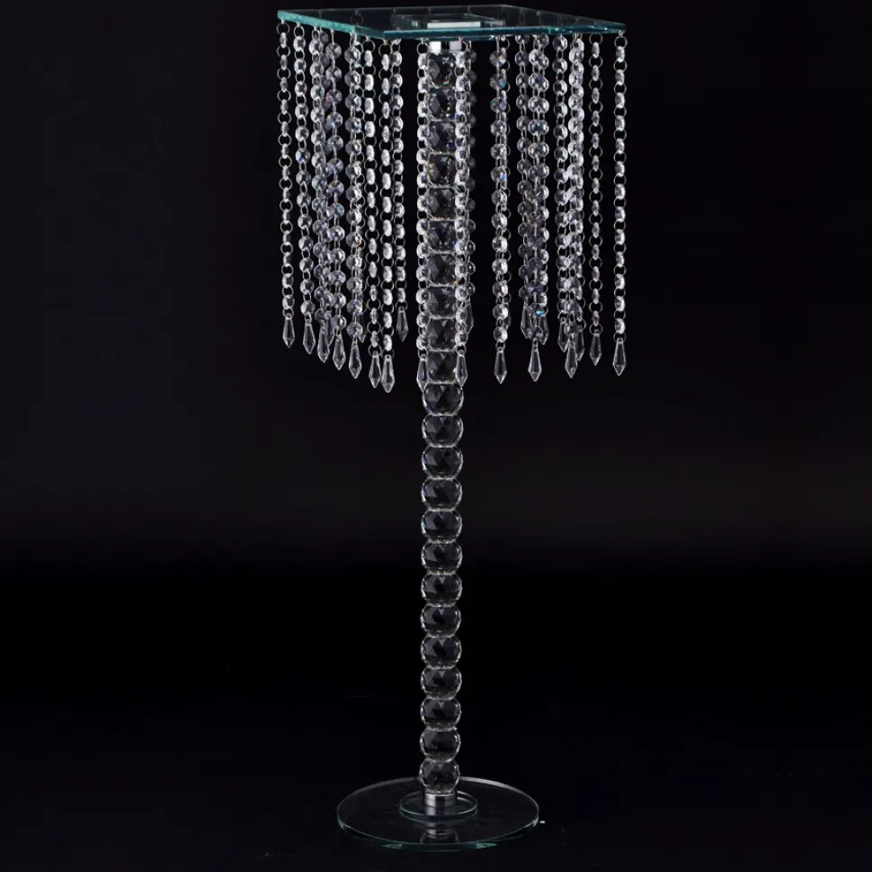 Decostar™ Chandelier Real Glass Crystal Cake Stands Cascading 31"