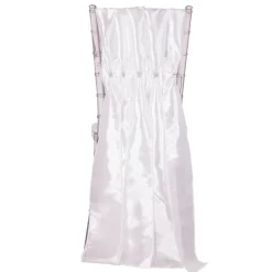DecoStar™ 15" Chiavari Chair Accent 5 Piece Taffeta Weave - White