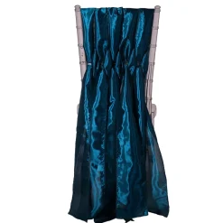 DecoStar™ 15" Chiavari Chair Accent 5 Piece Taffeta Weave - Teal