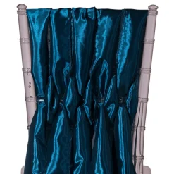 DecoStar™ 15" Chiavari Chair Accent 5 Piece Taffeta Weave - Teal