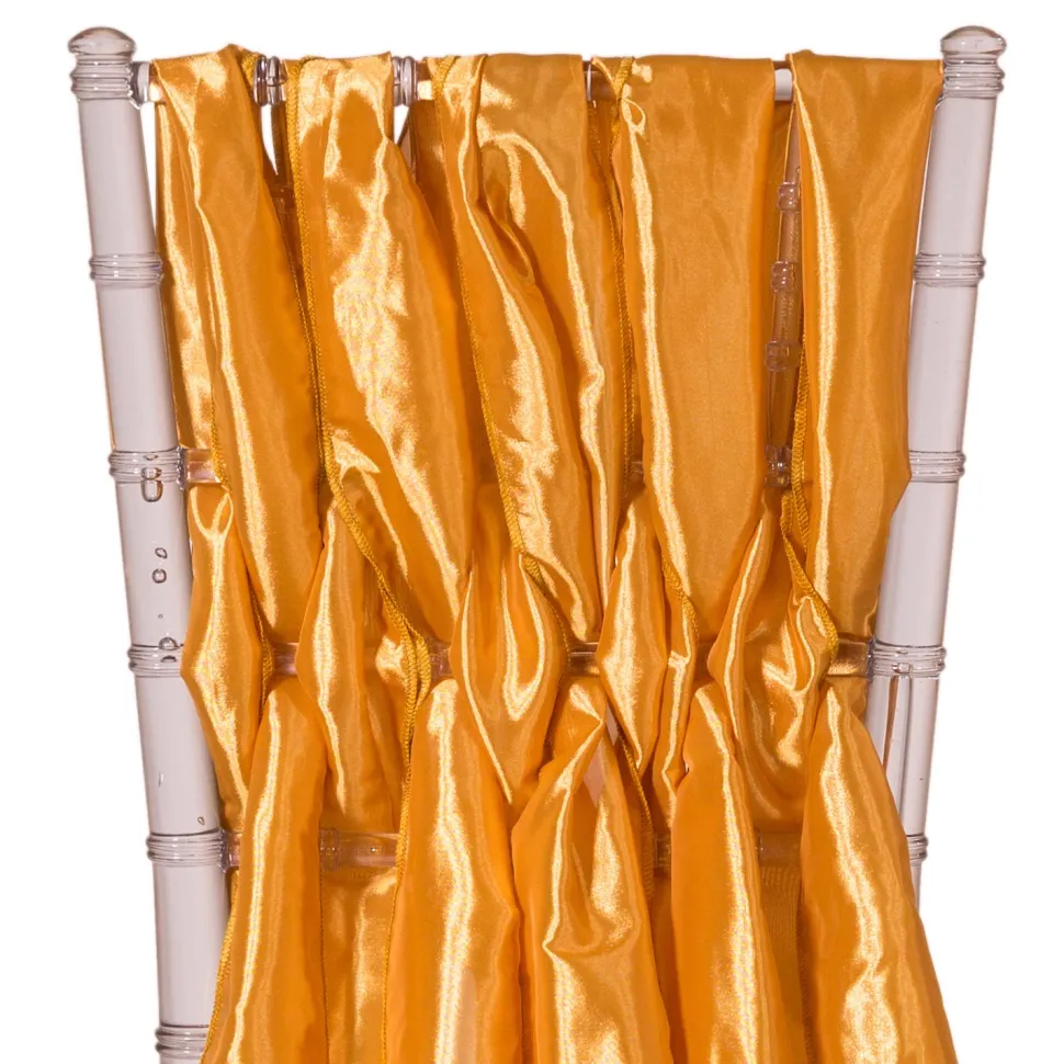 DecoStar™ 15" Chiavari Chair Accent 5 Piece Taffeta Weave - Copper