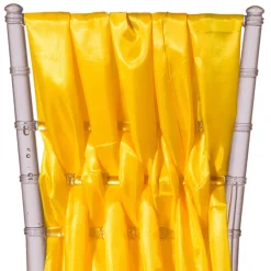 DecoStar™ 15" Chiavari Chair Accent 5 Piece Taffeta Weave - Sun Flower