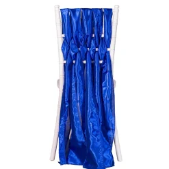 DecoStar™ 15" Chiavari Chair Accent 5 Piece Taffeta Weave - Royal Blue