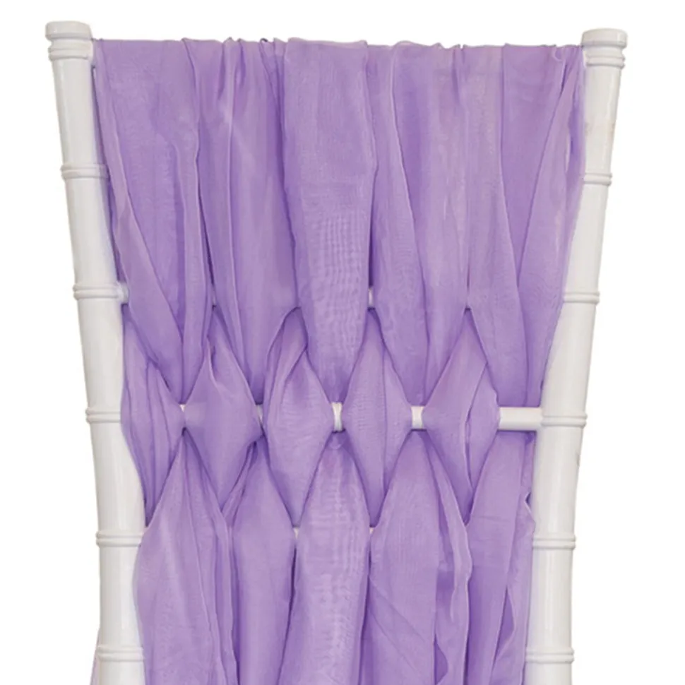 DecoStar™ 15" Chiavari Chair Accent 5 Piece Sheer Weave - Lilac