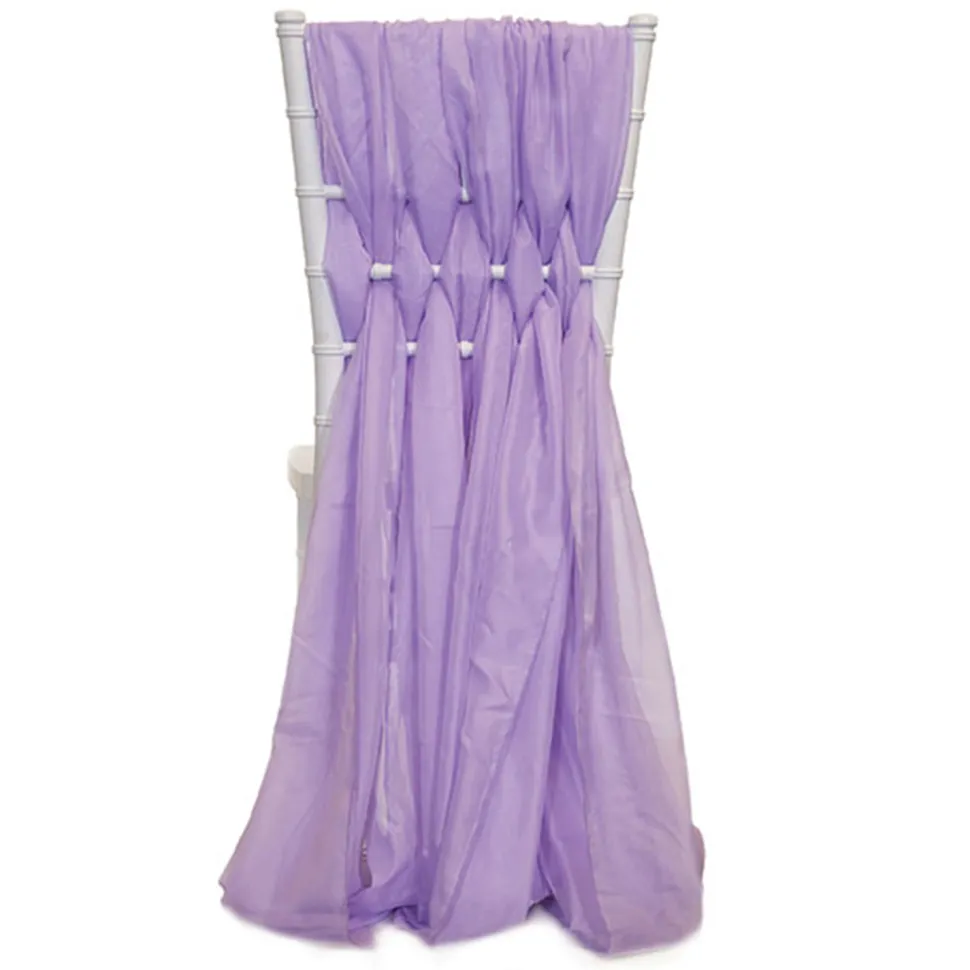 DecoStar™ 15" Chiavari Chair Accent 5 Piece Sheer Weave - Lilac