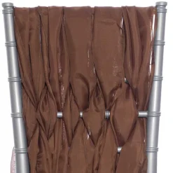 DecoStar™ 15" Chiavari Chair Accent 5 Piece Sheer Weave - Brown