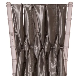 DecoStar™ 15" Chiavari Chair Accent 5 Piece Taffeta Weave - Charcoal