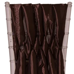 DecoStar™ 15" Chiavari Chair Accent 5 Piece Taffeta Weave - Dark Brown