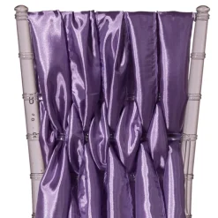 DecoStar™ 15" Chiavari Chair Accent 5 Piece Taffeta Weave - Lilac