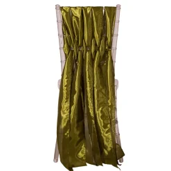 DecoStar™ 15" Chiavari Chair Accent 5 Piece Taffeta Weave - Olive