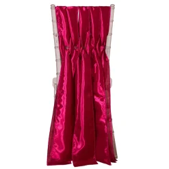 DecoStar™ 15" Chiavari Chair Accent 5 Piece Taffeta Weave - Fuchsia